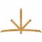 Ekena Millwork Alberta Rough Sawn Timber Gable Bracket, Western Red Cedar, 84"W x 49"H x 4"D x 4"F, 14/12 Pitch GBW084X49X0404ALB00RWR - alternate 1